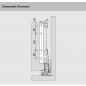 Preview: MERIVOBOX Holzrückwandhalter, Höhe E (209 mm), links/rechts, seidenweiß, ZB4E000S